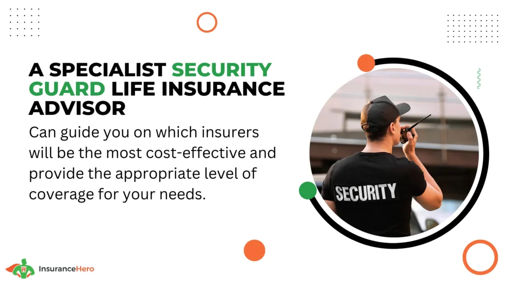 security personnel life insurance specialist