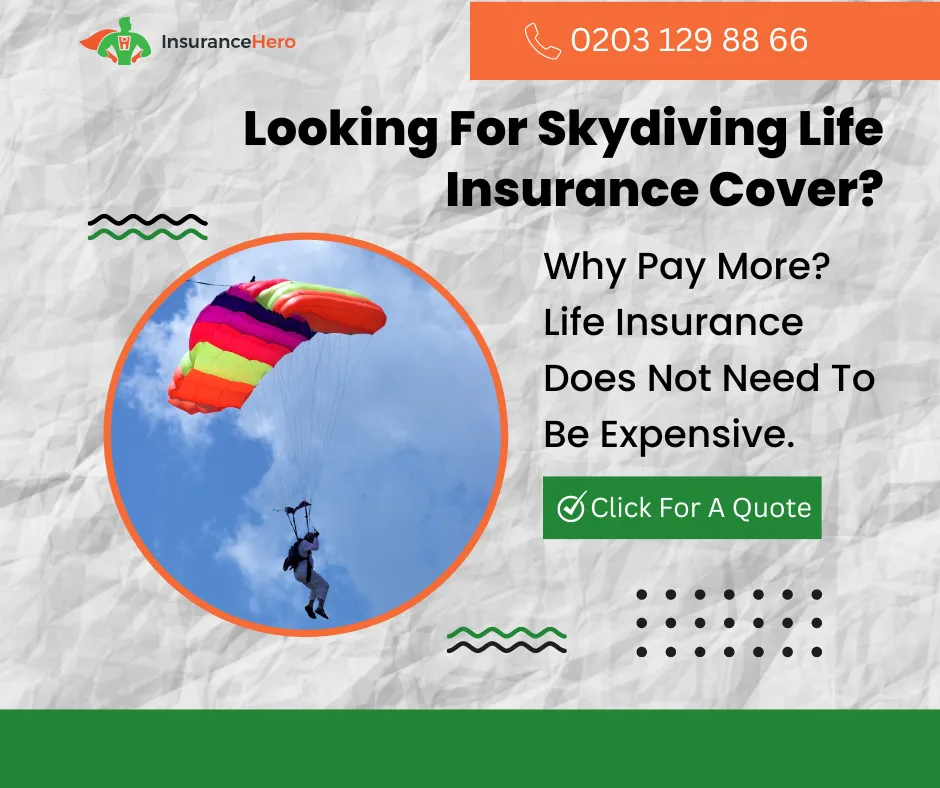 parachuting life insurance quote