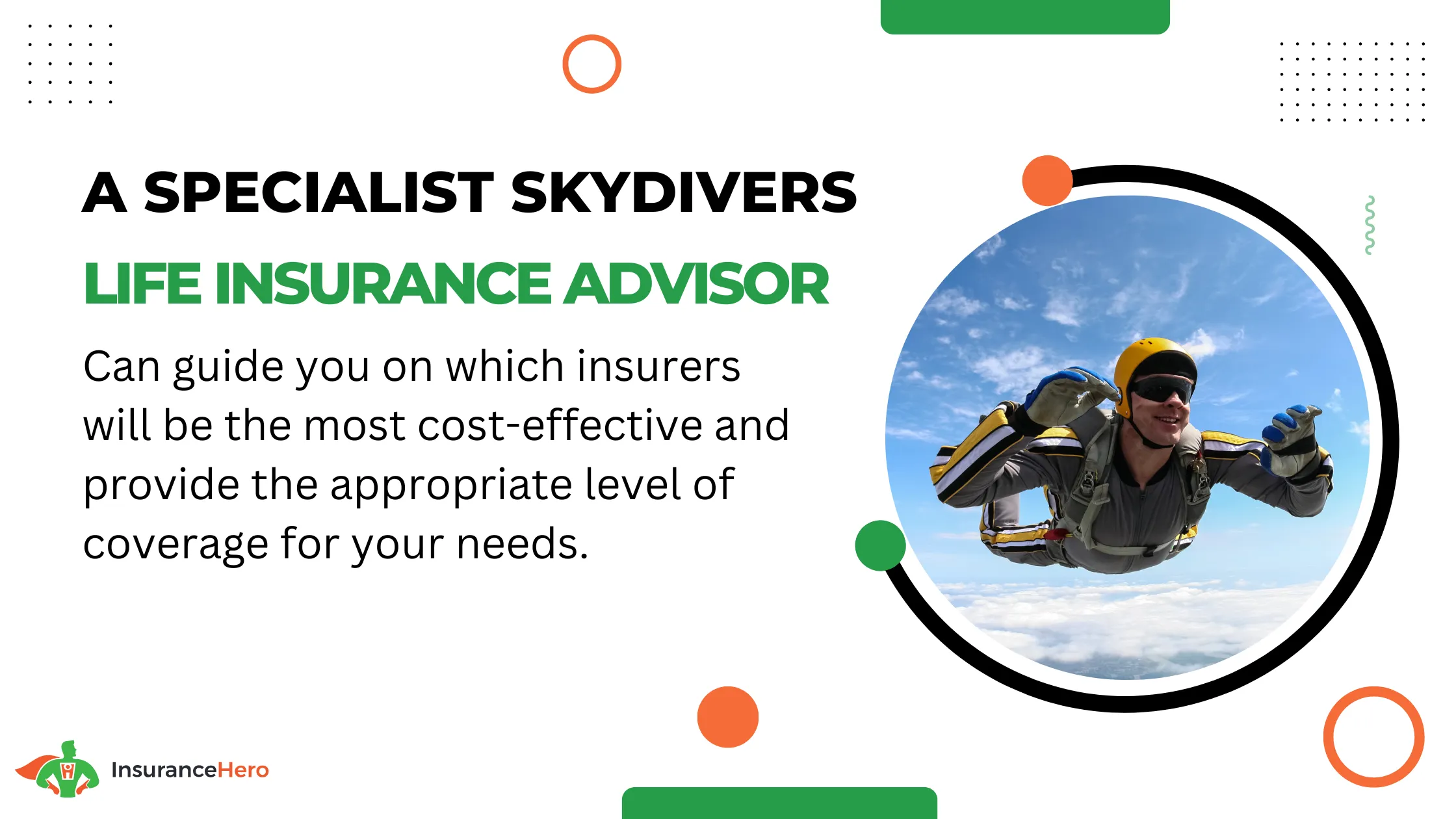 life insurance advice for skydivers and base jumpers